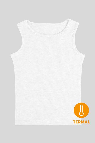 Gambino Thermal Sling Undershirt for Girls - Boys - White (Unisex)