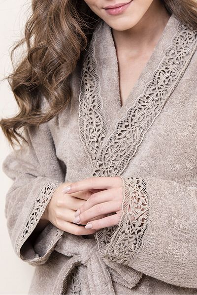Gül Güler Lace Bathrobe Glayor Mink