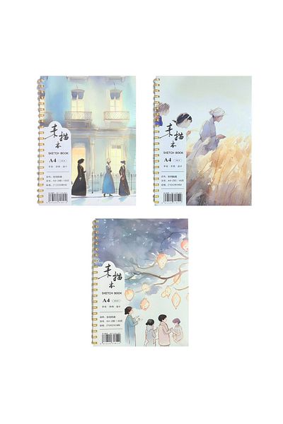 Maxx A4-280 Sketchbook - Side Spiral, 100 Gr, 45 Yp
