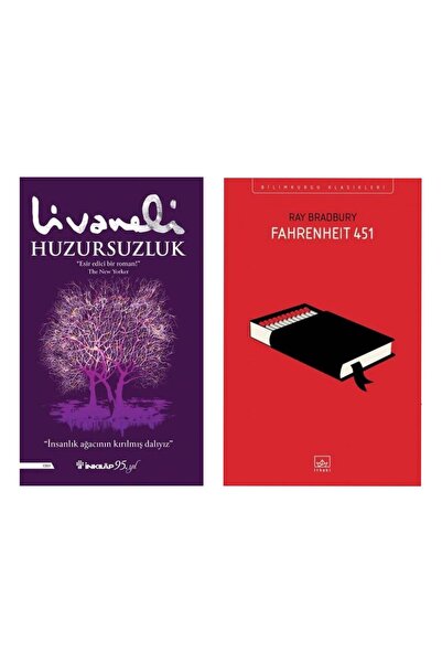 İnkılap Kitabevi Huzursuzluk Zülfü Livaneli - Fahrenheit 451 Ray Bradbury