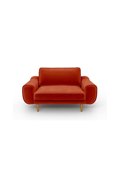 Normod Klem Loveseat Ahşap Ayak - Kadife
