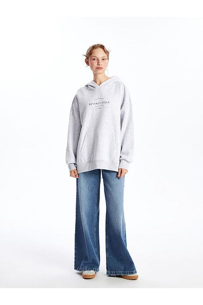 LC Waikiki Hanorac gros pentru femei LCW Vision Printed Oversize