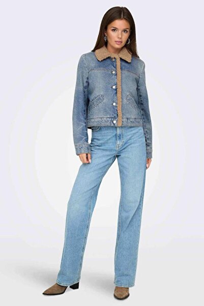 ONLY 15325567 Onlnadya Ls Teddy Dnm Jacket Gua Γυναικείο μπουφάν