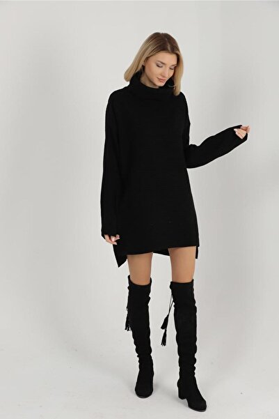 GND Şal Yaka Triko Elbise