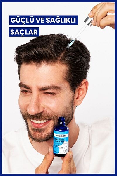 Luis Bien 50 ml Strengthening Blue Hair and Beard Serum for Men - New