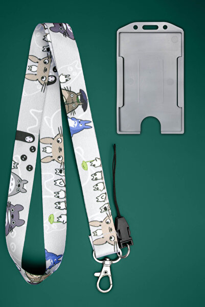 Apptakı Anime Desenli Boyun İpi Boyun Askı İpi Boyun Askısı ve Kartlık - ASS0...