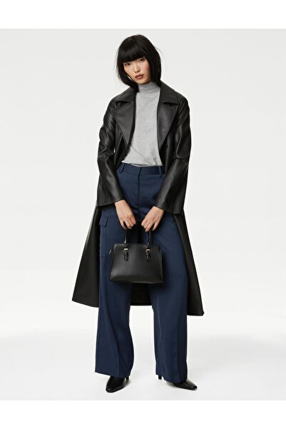 Marks & Spencer Wide Leg Saten Kargo Pantolon