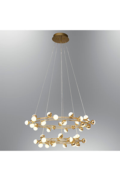 Özcan Aydınlatma 2842-45A-03 Stary 80+60cm 45'Lİ SARKIT SARI