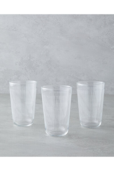 English Home Cove Cam 3'lü Bardak 400 ml Beyaz