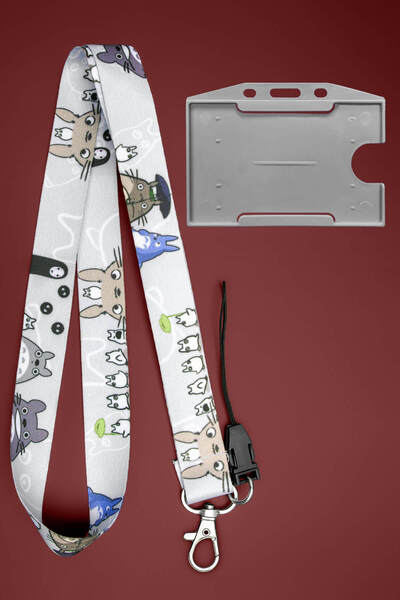 Apptakı Anime Desenli Boyun İpi Boyun Askı İpi Boyun Askısı ve Kartlık - ASS0260