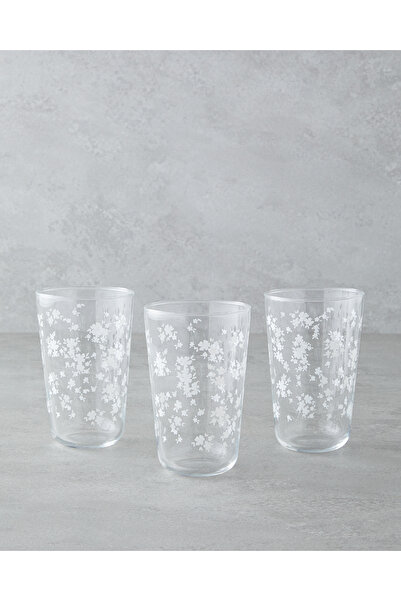 English Home Coral Cam 3'lü Bardak 400 ml Beyaz