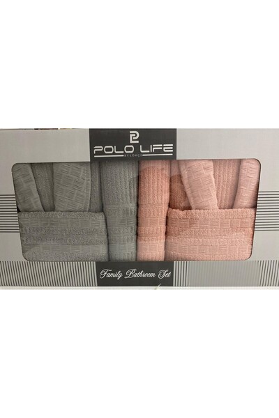 BORNOZ SETİ PAMUKLU POLO LİFE ELİT