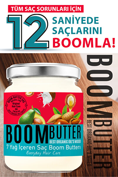 BOOM BUTTER Ulei de îngrijire a părului nutritiv și hidratant care conține 7 ...