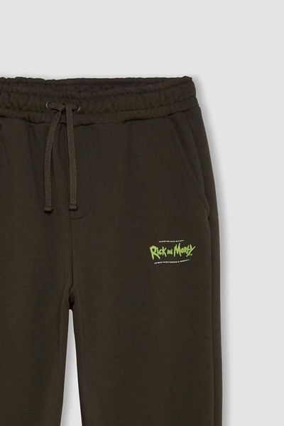 DeFacto Tepláky Rick and Morty Jogger Regular Fit Elastická noha v pase s kapsami na šněrování C6509Ax24Au