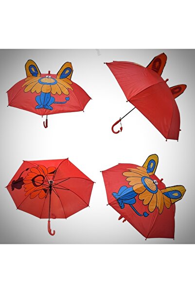 Rainwalker Kulaklı Ve Düdüklü Eğlenceli Karikatür Çoçuk Şemsiyesi