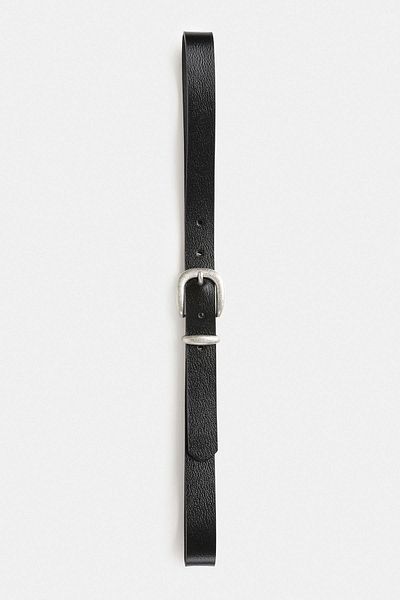 Antioch Black Basic Men's Leather Belt