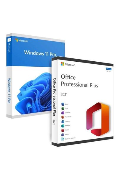 MICROSOFT Windows 11 Pro Retail Office 2021 Pro Plus Dijital Lisans Anahtarı