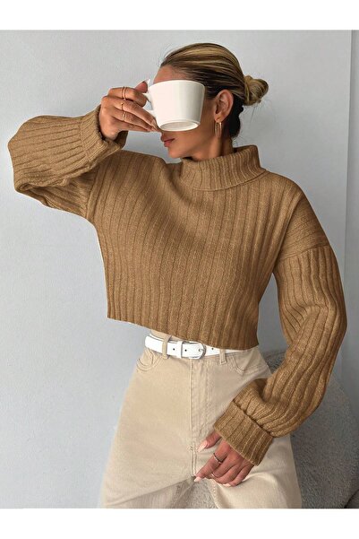 Get Crazy simit collar v model sweater