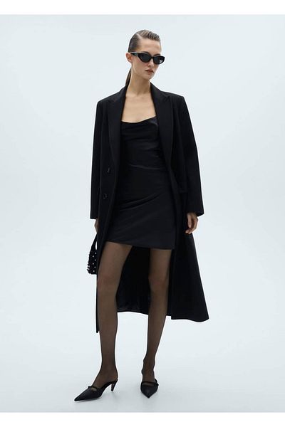 MANGO Woman Cross Back Short Dress