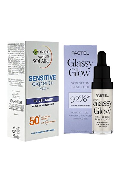 Pastel Glassy Glow Skin Serum Aydınlatıcı Cilt Serumu + Ambre Solaire Güneş K...