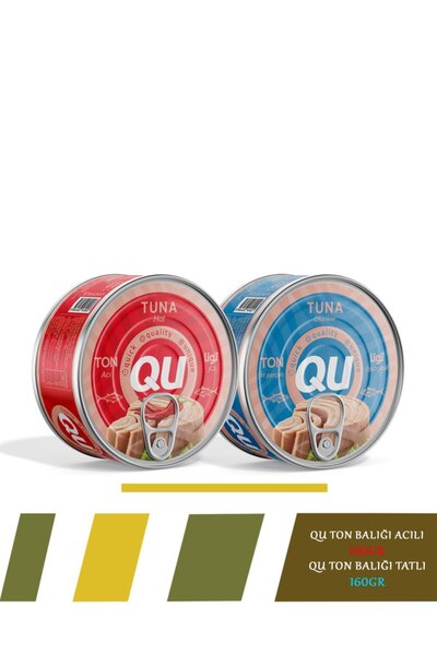 QU Acılı Ve Sade Ton Balığı 160gr