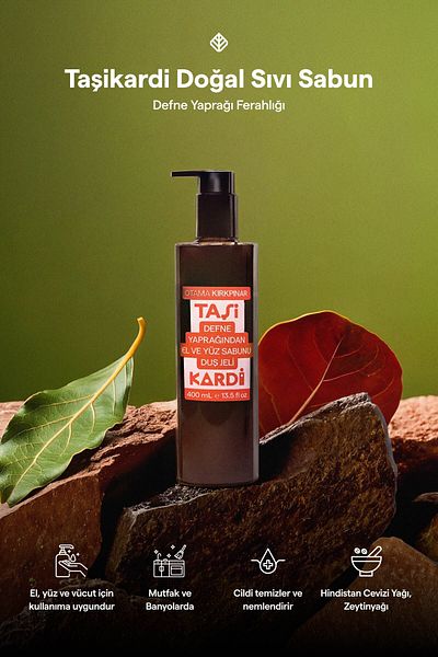 Otama Kırkpınar Natural Organic Liquid Soap & Shower Gel - Vegan - Taşikardi