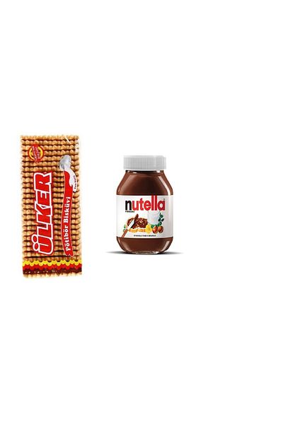 Ülker Bötibör Sade 175 Gr & Nutella Cocoa Pocket Cream 750 Gr