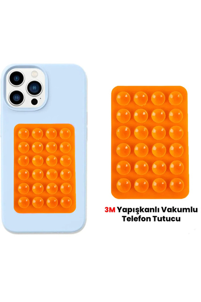 EDELFU Silikon Vakumlu Telefon Tutucu, Cep Telefonu için Silikon Yapışkanlı, ...