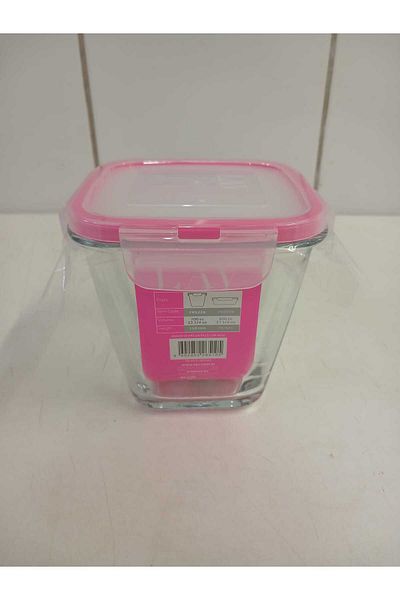 LAV Feyzade 700Cc Fresco Glass Storage Container with Lock - 1 Piece