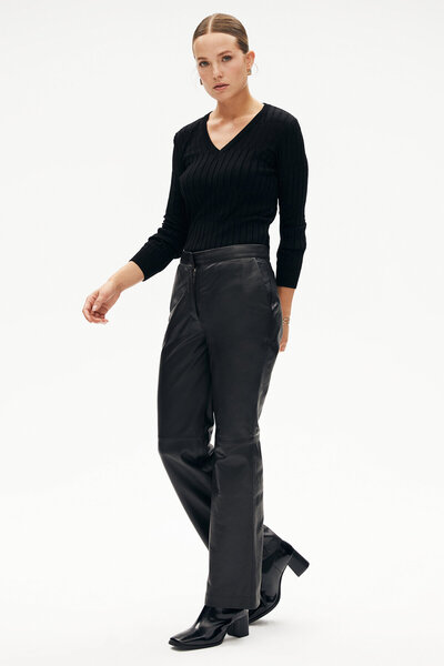 W Collection SİYAH VİSKOZ TRİKO KAZAK