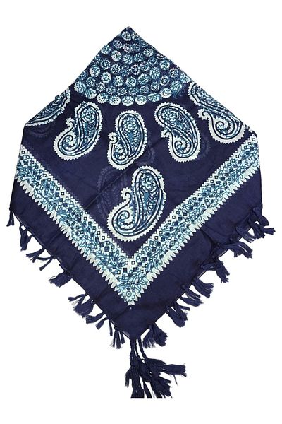 Safir Tuhafiye Βαμβακερό Ινδικό Φουλάρι 110 cm x 110 cm |   Ινδική γραφή