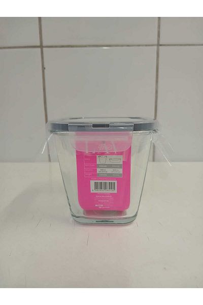 LAV Feyzade 700Cc Fresco Glass Storage Container with Lock - 1 Piece