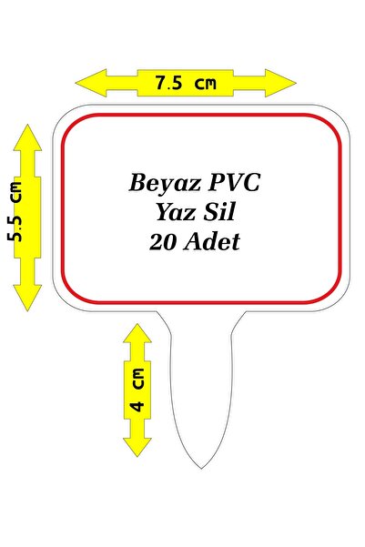 CYS ETİKET 1667-c Pvc Yaz-sil Pastane Şekerleme Tatlı , Baharat ,kuruyemiş  M...