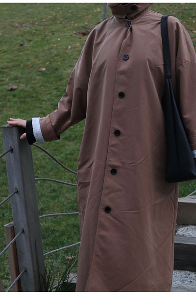 BARCHA CHİC Premium Camel Trench Coat