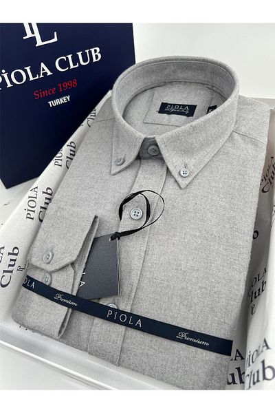 Piola Club Зимна мъжка риза Slim Fit