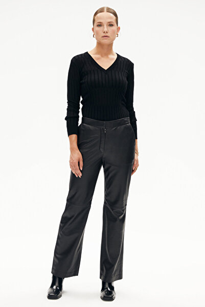 W Collection SİYAH VİSKOZ TRİKO KAZAK