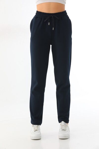 kallima Navy Blue Classic High Waist Comfortable Fit Seasonal Women's Sweatpants