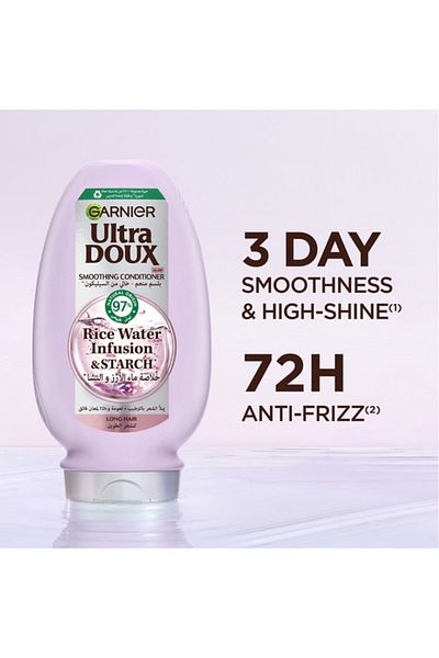 Garnier غارنييه ألترا دوكس بلسم منعم خالي من السيليكون للشعر الطويل - 360 مل