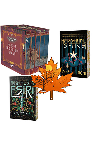 Artemis Yayınları Lynette Noni ful set -Medora Günlükleri Serisi Kutulu - hapishane şifacısı -altın kafes-kitap ayracı