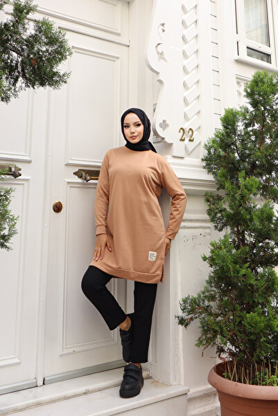 new ats Туника с хиджаб с кръгло деколте и две нишки