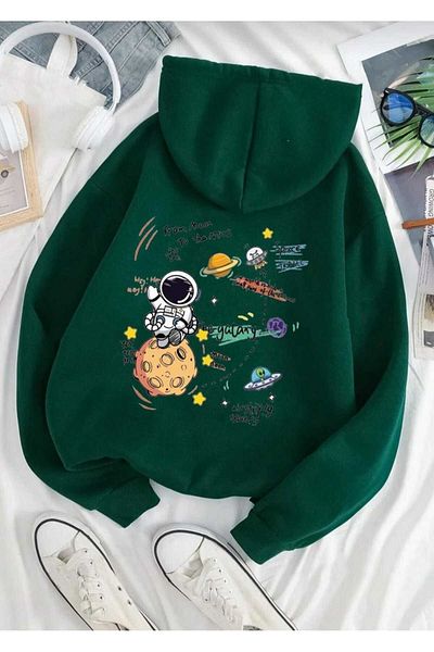 KOZİA OUTDOORS Φούτερ με κουκούλα με στάμπα Malkoçbey THE GALAXY