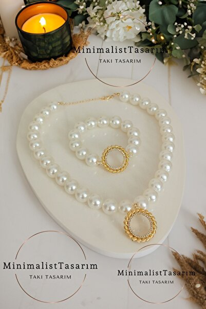 MinimalistTasarım Çeyrekli bileklik set, Çeyrek altın set, Çeyrek altın takılan kolye ,Çeyrek altın bileklik