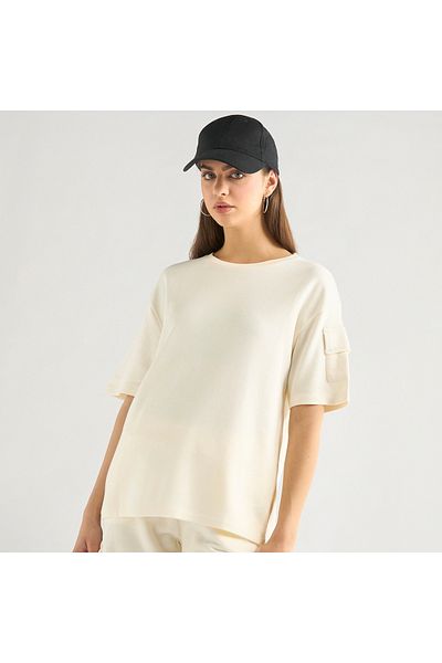 FAV Crew Neck Pocket Detail T-shirt and Cargo Pants Set