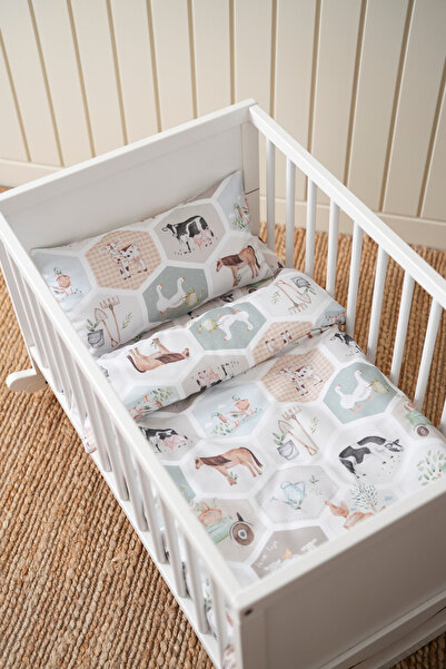 Petille طقم غطاء لحاف جانب الأم 60x100 - فارم