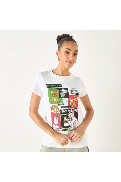SP Characters Crew Neck T-shirt with Short Sleeves