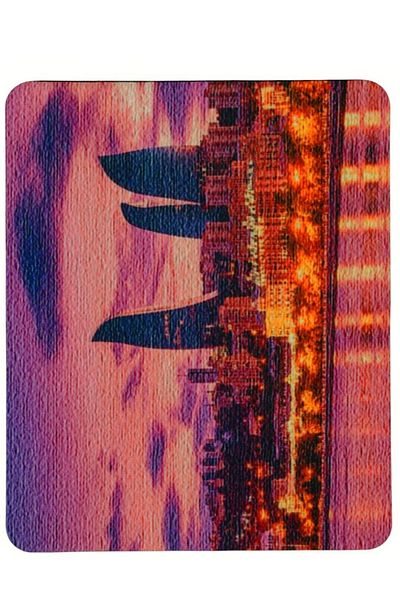 usin Подложка за мишка Baku Flame Towers с неплъзгаща се основа, оптична, за компютър и лаптоп, 17,5 x 21,5 см