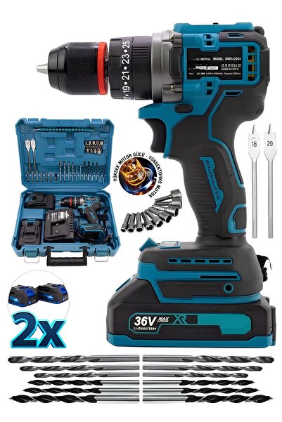 DYNAMİC MAX ALMAN ŞARJLI 970F KÖMÜRSÜZ MOTOR ÇELİK MANDREN AKÜLÜ DARBELİ MATK...