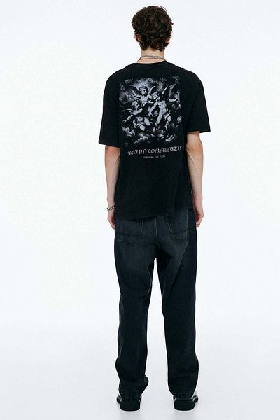 H&M Loose Fit Printed T-shirt