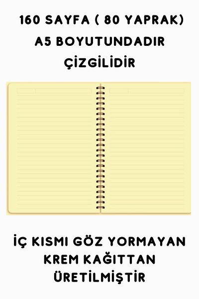 papirus craft A5 Spiral School Notebook |   80 Sheets t |   Cream Paper |   Cardboard Cover |   Spiral