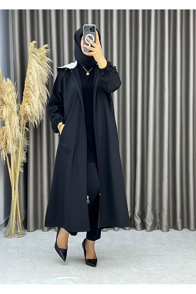 suffemoda Hooded Trench Coat